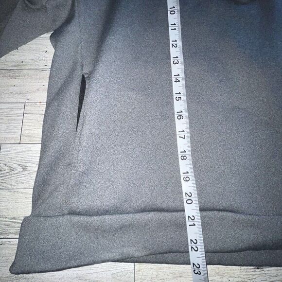 Nike Sweatshirt Womens M Gray All Time Half Zip Fleece Lined‎ Pullover Mock Neck - Picture 11 of 11